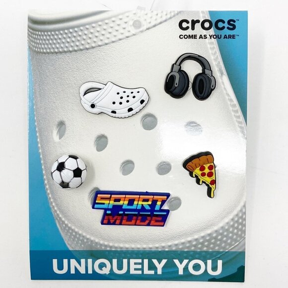 CROCS | Jibbitz Shoe Charms Sports 5 Pack - Picture 1 of 7